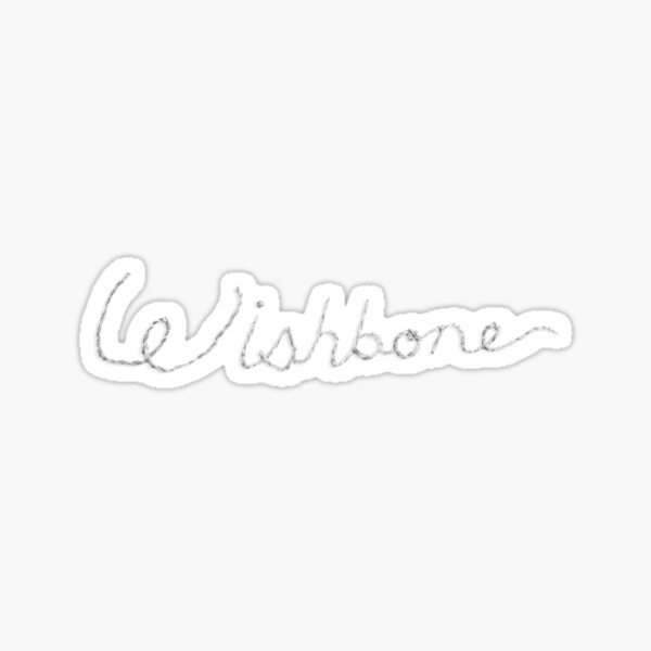 Item preview, wishbone embroidery graphic designed and sold by brighter days inc..