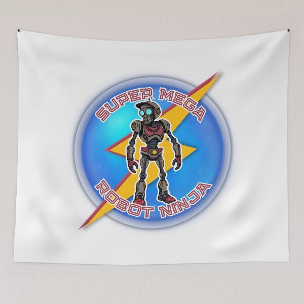 Item preview, Super Mega Robot Ninja – Retro Futuristic Hero designed and sold by UNK-Fatigues.