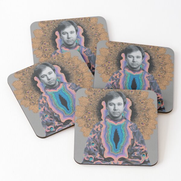 Item preview, Bill Hicks Surreal Psychedelic Aura Spiritual Poster designed and sold by Mystikos Art.