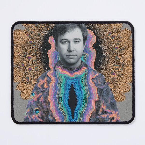 Item preview, Bill Hicks Surreal Psychedelic Aura Spiritual Poster designed and sold by Mystikos Art.