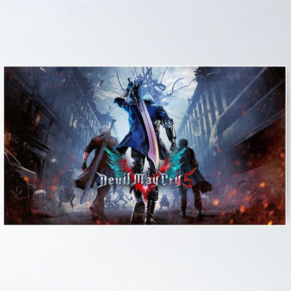 Devil May Cry Print Nero Dante V Vergil Nico Lady 