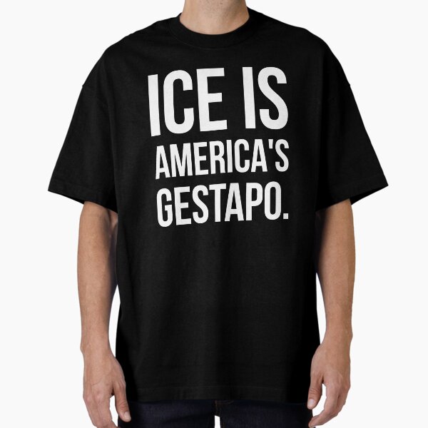 Vista previa del artículo con la obra «ICE es la Gestapo de Estados Unidos.», diseñado y vendido por Rachel the Artist .
