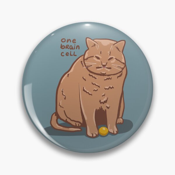 Item preview, One Brain Cell Orange Cat designed and sold by KilkennyCat Art.
