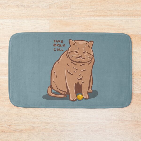 Item preview, One Brain Cell Orange Cat designed and sold by KilkennyCat Art.