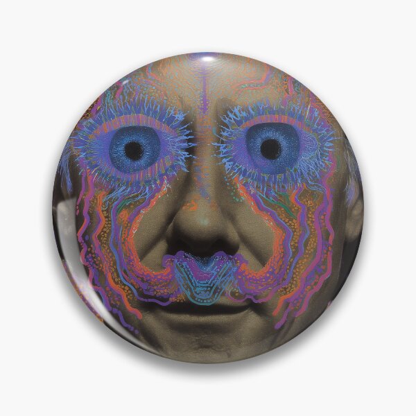 Item preview, Surreal Graham Hancock Neon Eyes – Visionary Psychedelic Abstract Poster designed and sold by Mystikos Art.
