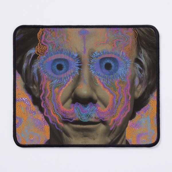Item preview, Surreal Graham Hancock Neon Eyes – Visionary Psychedelic Abstract Poster designed and sold by Mystikos Art.