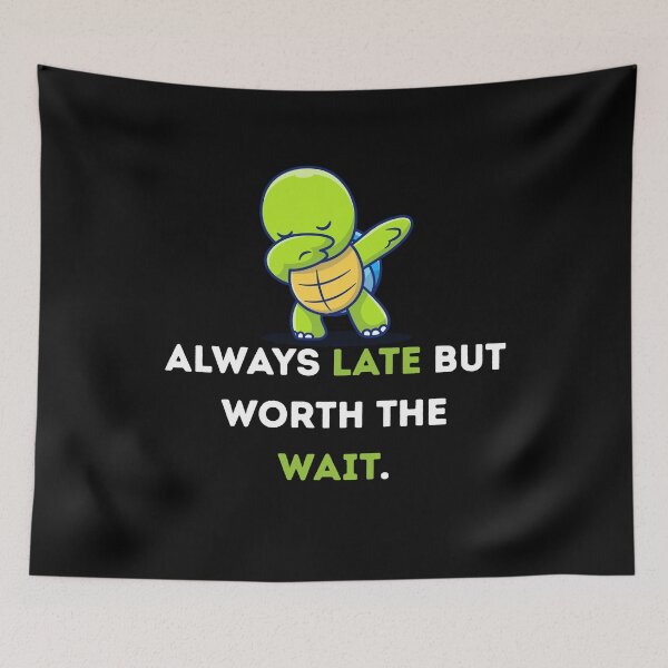 Item preview, Green cute turtle, always late but worth the wait  designed and sold by khalidteez.