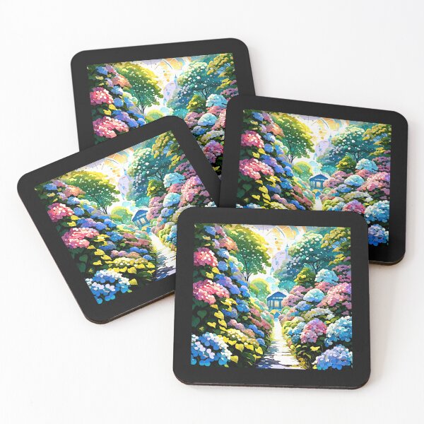 Item preview,  Hydrangeas hortensia polk a dot impressinist influence #2 designed and sold by Helios Be. Lavsh.
