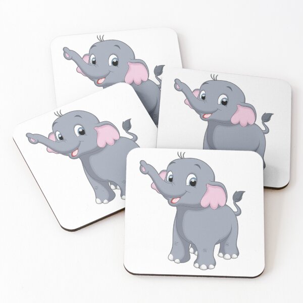 Item preview, Cute Grey Baby Elephant Design designed and sold by WildPetal.
