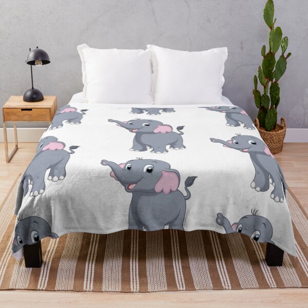 Item preview, Cute Grey Baby Elephant Design designed and sold by WildPetal.