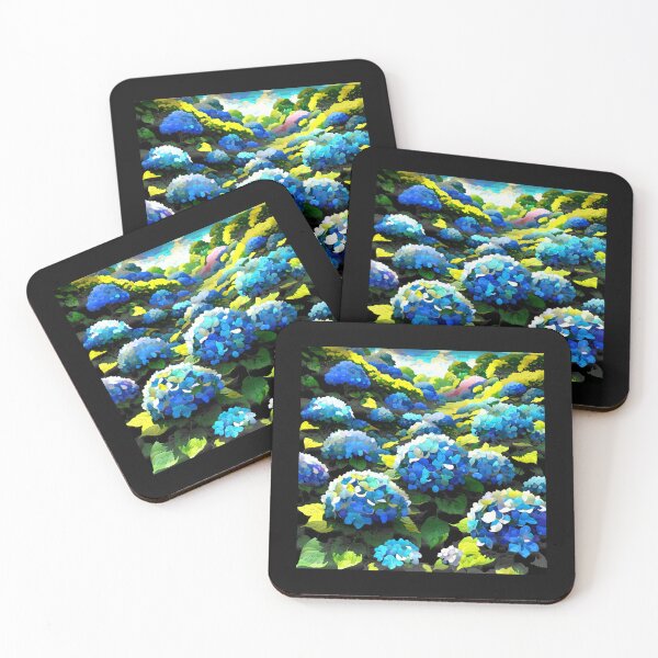 Item preview, Hydrangeas hortensia polk a dot impressinist influence #3 designed and sold by Helios Be. Lavsh.