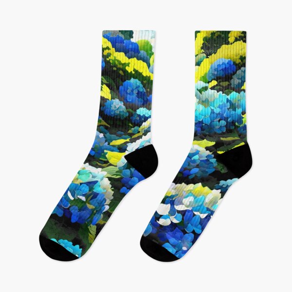 Item preview, Hydrangeas hortensia polk a dot impressinist influence #3 designed and sold by Helios Be. Lavsh.