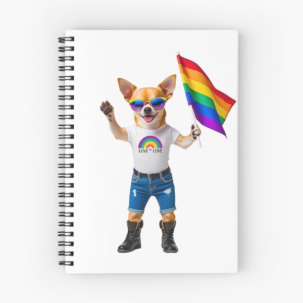 Item preview, Pride Chihuahua – Love Is Love Rainbow Flag Dog Design designed and sold by Fredster1966.