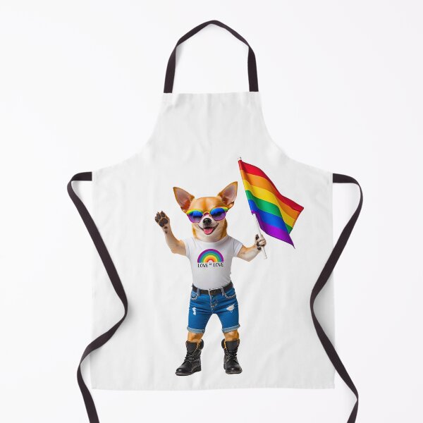 Item preview, Pride Chihuahua – Love Is Love Rainbow Flag Dog Design designed and sold by Fredster1966.