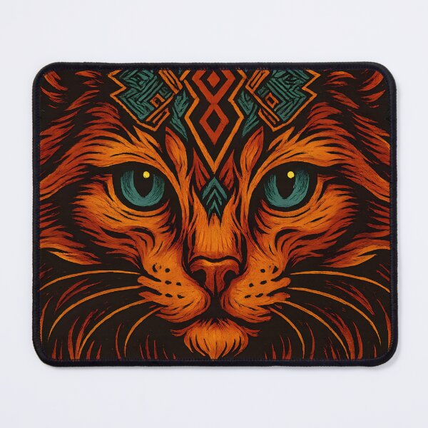 Item preview, Tribal Mystic Cat – Wild Spirit designed and sold by THE P   PERCENT.