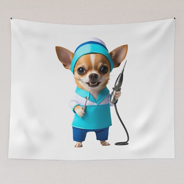 Item preview, Dentist Chihuahua – Cute Dog Dentist with Dental Tools designed and sold by Fredster1966.