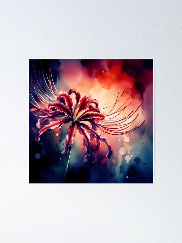 Thumbnail 1 of 3, Poster, Spider Lily designed and sold by GraphicsClub.