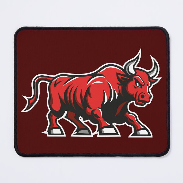 Item preview, Angry reddish bull walking designed and sold by MerlinWear.