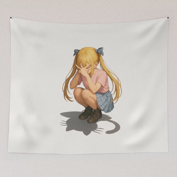 Item preview, Cat Shadow Trend Meme: Cool Anime Girl  designed and sold by memememescat.