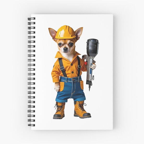 Item preview, Construction Chihuahua – Funny Dog Dressed as a Builder with Power Tools designed and sold by Fredster1966.