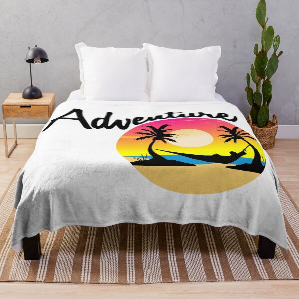 Item preview, Adventure in a hammock on the beach sunset sunrise designed and sold by Krazy4Keepsakes.