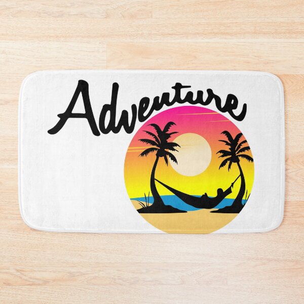 Item preview, Adventure in a hammock on the beach sunset sunrise designed and sold by Krazy4Keepsakes.