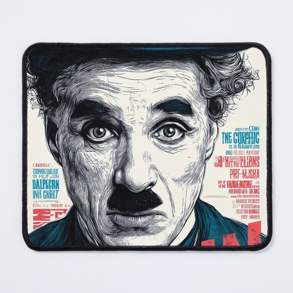 Item preview, Charlie Chaplin Modern Engraving Poster designed and sold by djovan.