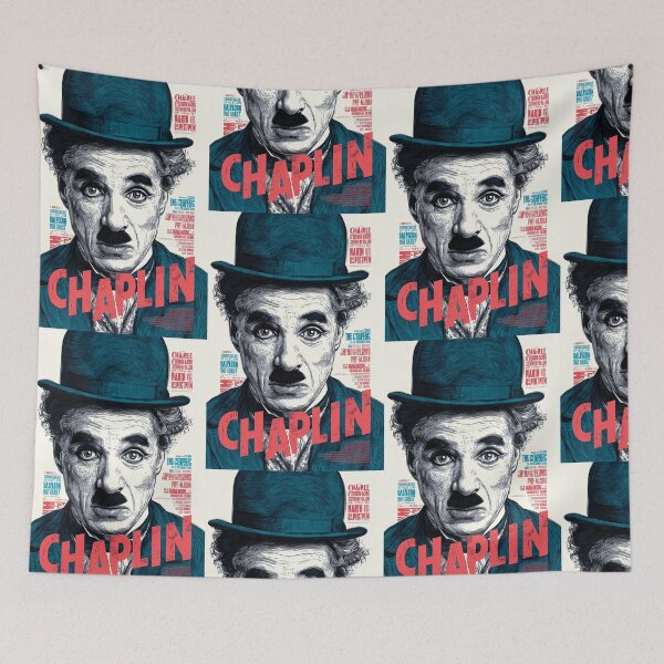 Item preview, Charlie Chaplin Modern Engraving Poster designed and sold by djovan.