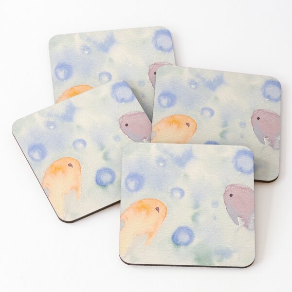 Item preview, Pastel fish and bubbles designed and sold by NathBros.