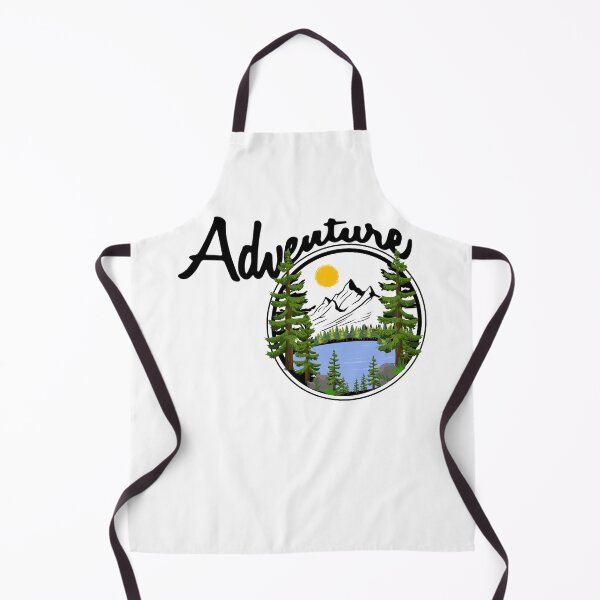 Item preview, Adventure mountains hiking with lake trees mountain and sun designed and sold by Krazy4Keepsakes.