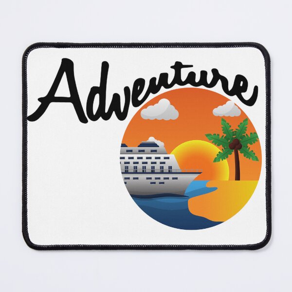 Item preview, Adventure cruise with beach palm tree and sun designed and sold by Krazy4Keepsakes.