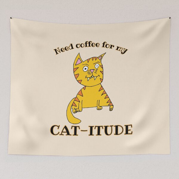 Item preview, Need some coffee for my cat-itude Phil the Cat by Everything Eli designed and sold by EverythingEli.