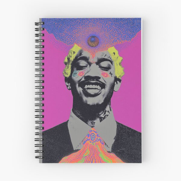 Item preview, Lil Tracy Surreal Rapper Neon Visionary Psychedelic Art designed and sold by Mystikos Art.