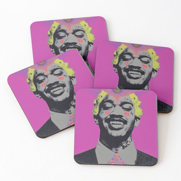 Item preview, Lil Tracy Surreal Rapper Neon Visionary Psychedelic Art designed and sold by Mystikos Art.