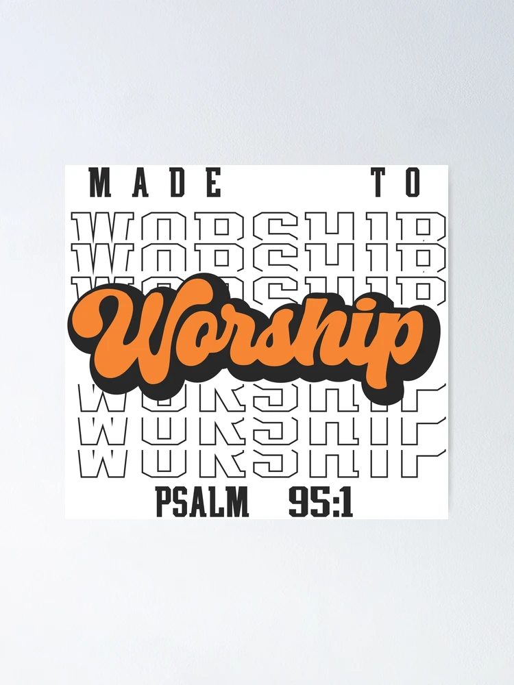 Thumbnail 1 of 3, Poster, WORSHIP designed and sold by RADKL.