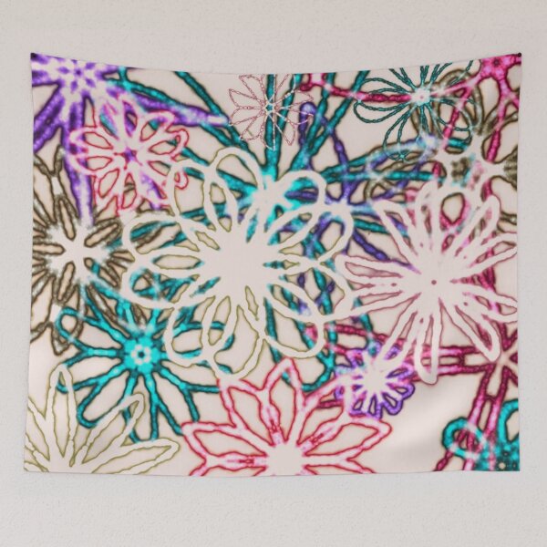 Item preview, Abstract floral designed and sold by Vanessa Hogle.