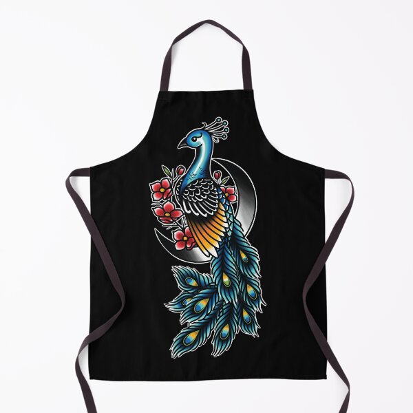 Item preview, Traditional Peacock Tattoo designed and sold by SevenRelics.