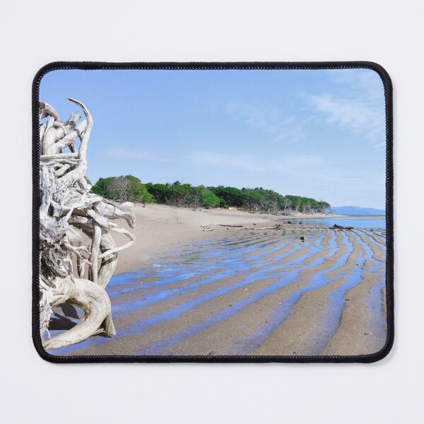 Item preview, Toolakea Queensland Beach Driftwood Low Tide Ripples designed and sold by Adam Gormley.
