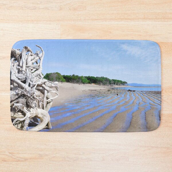 Item preview, Toolakea Queensland Beach Driftwood Low Tide Ripples designed and sold by Adam Gormley.