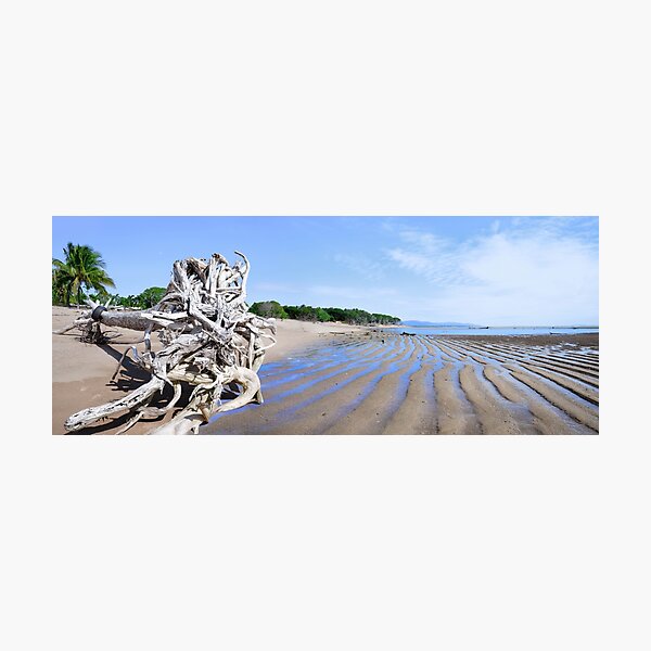 Item preview, Toolakea Queensland Beach Driftwood Low Tide Ripples designed and sold by Adam Gormley.