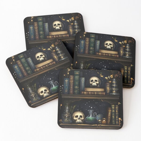 Item preview, Skull Bookcase designed and sold by DDsTreasuresWV.