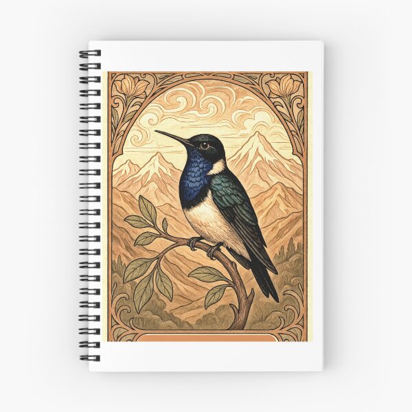 Item preview, Hummingbird beija flor Hillstar-de-garganta-azul Oreotrochilus cyanolaemus designed and sold by Helios Be. Lavsh.