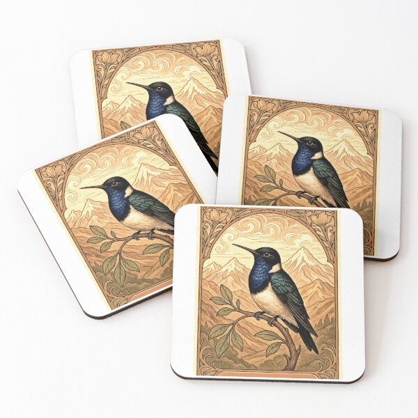 Item preview, Hummingbird beija flor Hillstar-de-garganta-azul Oreotrochilus cyanolaemus designed and sold by Helios Be. Lavsh.