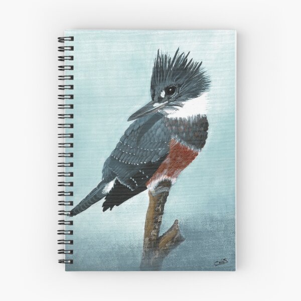 Item preview, Kingfisher perched on a branch designed and sold by PinturasCristi.