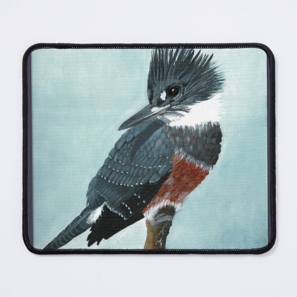 Item preview, Kingfisher perched on a branch designed and sold by PinturasCristi.