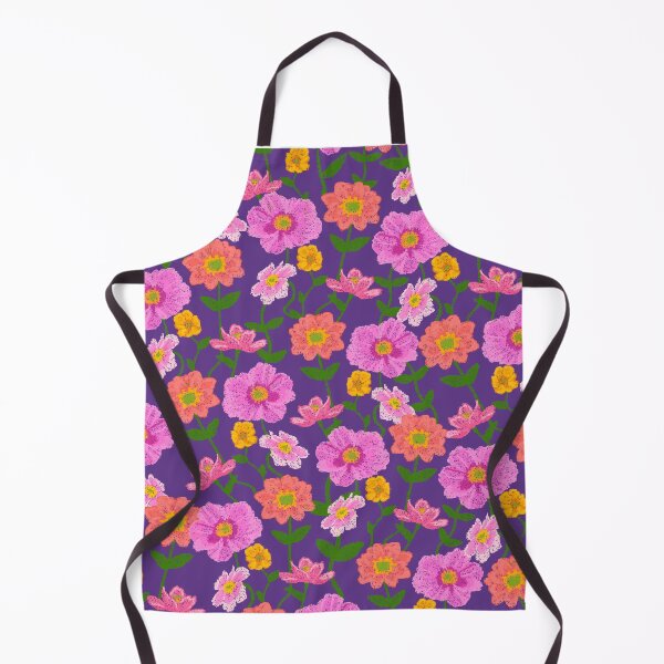 Item preview, Cottage Core Bright Floral on Dark Cobalt Jumbo designed and sold by springstdesign.