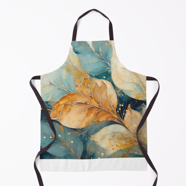 Item preview, Dusty blue and burnt orange 2, Neutral VINTAGE autumn leaves, boho beige wildflower watercolour garden, neutral orange and green alcohol ink effect, green leafy floral spring painting designed and sold by navitalidesign.
