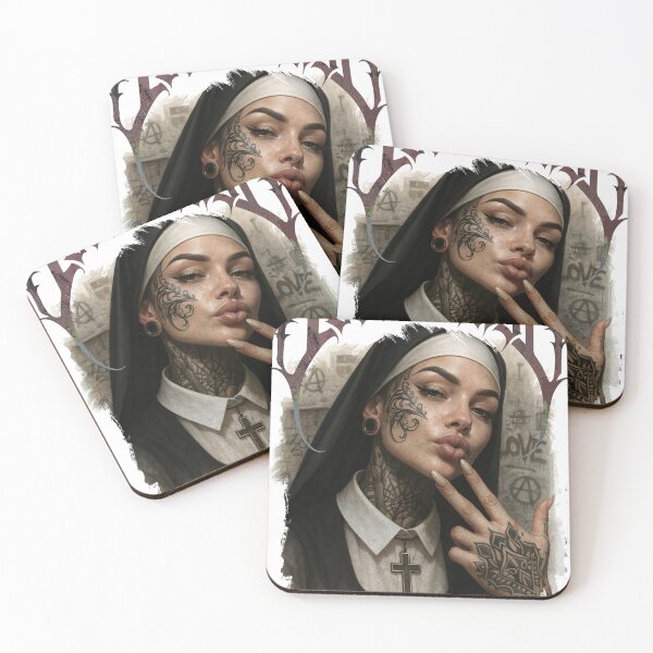 Item preview, Tattooed Nun: Gothic Punk Rebellion Art designed and sold by IAPICTURE.