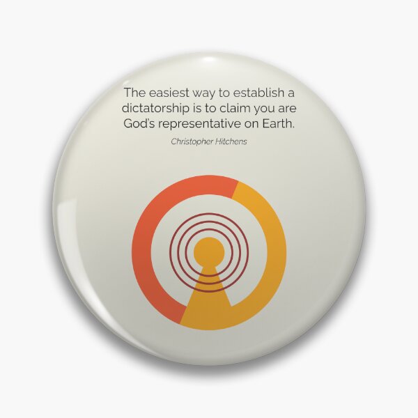 Item preview, Christopher Hitchens Atheism Quote Minimalist Artwork designed and sold by kakarikihill.