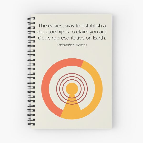 Item preview, Christopher Hitchens Atheism Quote Minimalist Artwork designed and sold by kakarikihill.